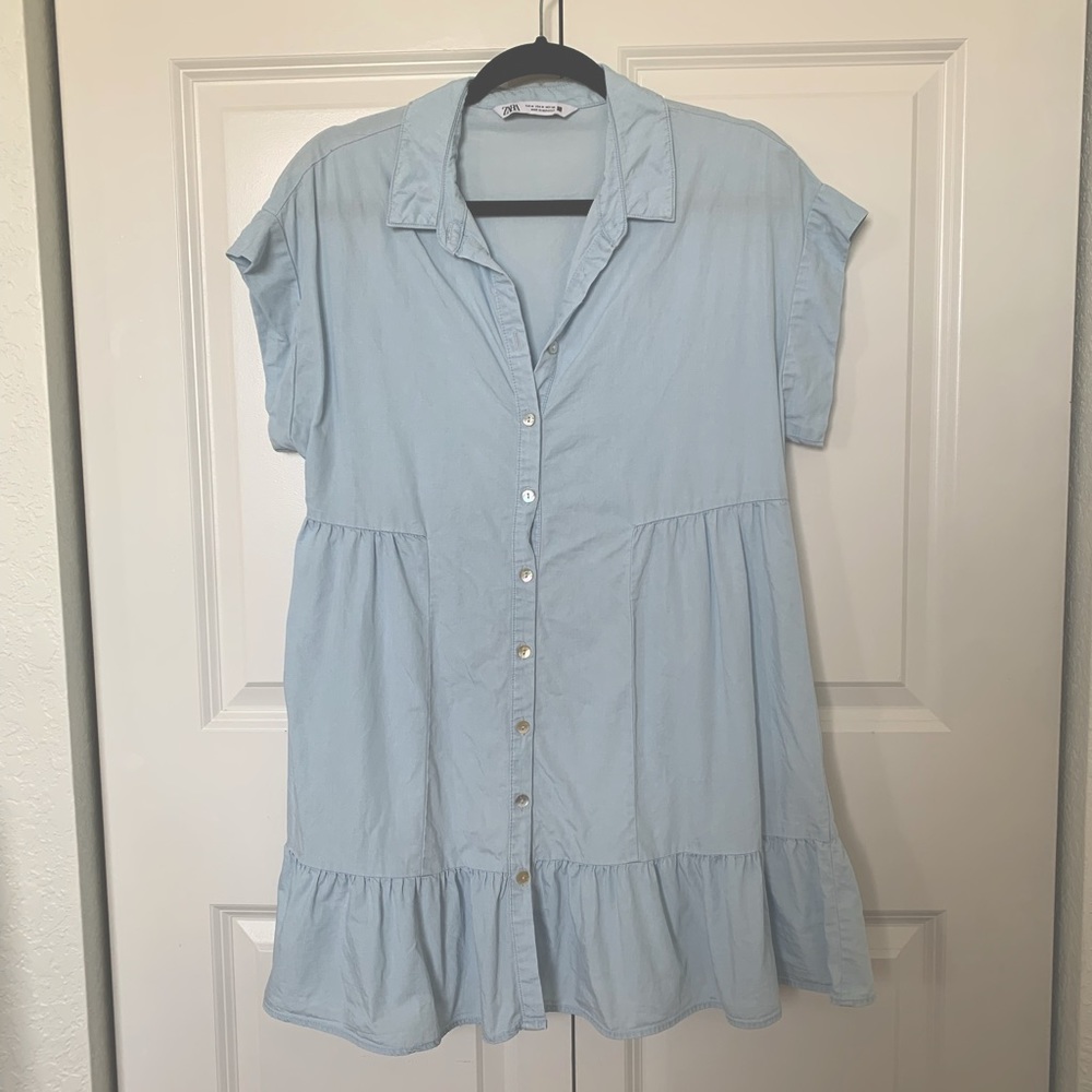 Zara Tiered Shirt Dress
